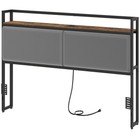 King Size Headboard Only, Upholstered Head Board with Charging Station, King ...