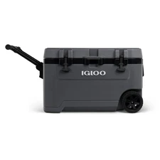 Igloo 72 QT Overland Ice Chest Cooler with Wheels, Gray