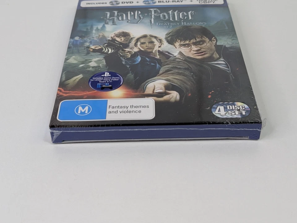 NEW/SEALED 4DISC [HARRY POTTER/DEATHLY HALLOWS PART 2 BLU-RAY +DVD]#R B[TRACKED] - Image 4 of 4