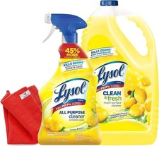 Lysol, Lemon Refill All Purpose Cleaner Deep Clean 144 oz with 32 oz