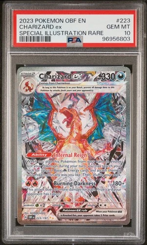 2023 POKEMON OBF EN-OBSIDIAN FLAMES #223 CHARIZARD EX PSA 10