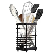 KEINEUX Utensil Holder Kitchen Countertop Organizer, Cutlery Drainer Sink Cad...