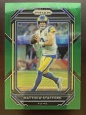 Panini 2022 Prizm Matthew Stafford #159 Green Prizm Los Angeles Rams Football