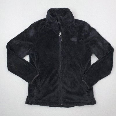 North Face Jacket Womens Medium Black Osito Fleece Full Zip Plush Cozy Warm
