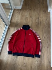 Vintage Adidas Men's Red Light Track Jacket Size: L