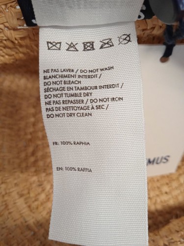 Jacquemus Le Bob Ficiu Mütze Raffia Häkel Bucket Damen Beige 58/S NEU UVP350 - Bild 20 von 23