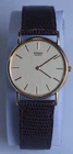 Vintage Seiko 5Y30-7000 Super Thin Watch - Gold Dial, Original Band