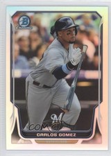 2014 Bowman Chrome Refractor 35/500 Carlos Gomez #33 2a8
