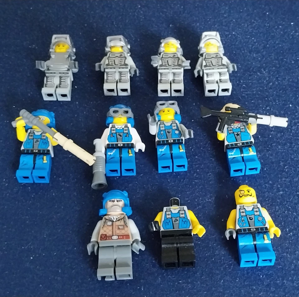 LEGO® 10x Power Miners — Brains ● Minifiguren ● pm007 ● pm032 ● pm030 - Bild 3 von 4
