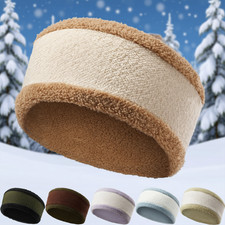 Winter Fleece Ear Warmer Headband Running Sport Thermal Sweatband for Men Women