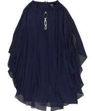 S.L. Fashions Womens 2-Piece Shift Dress, Blue, 12