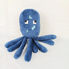 Minecraft Overworld Blue Squid 7 inch Plush Doll Video Game Merch Mojang