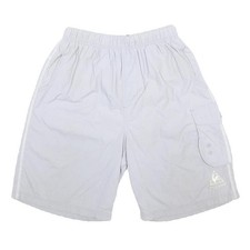 LE COQ SPORTIF Mens Nylon White Casual Cargo Shorts M W26 Lightweight