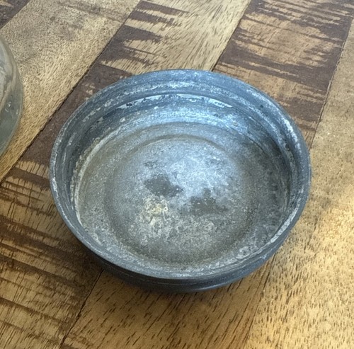 ANTIKES Speer Mfg U-SAVIT Quart Glas voll mit Vintage Murmeln - Bild 6 von 6