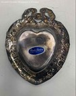 Reed and Barton Silver Heart Shaped Candy Bowl — photo 2