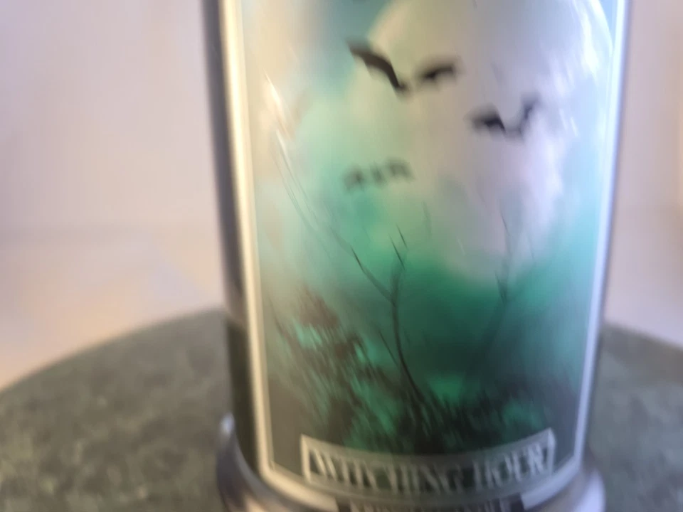 Vela Kringle Hora de Brujas Tarro Grande Halloween Espeluznante Vela Perfumada Nueva Foto 3 de 4