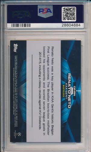 2015/16 TOPPS UEFA CHAMPIONS LEAGUE CHAMPIONS PEDIGREE RENATO NETO #CP-RN PSA 9 - Picture 2 of 2