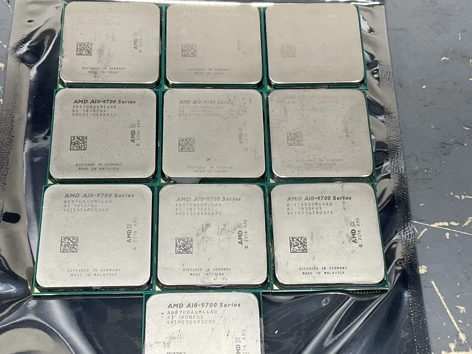 LOTE DE 10 CPU DE ESCRITORIO AMD SERIE A10 A10-9700 3,50 GHz (ad9700agm44ab) para repuestos Foto 4 de 4