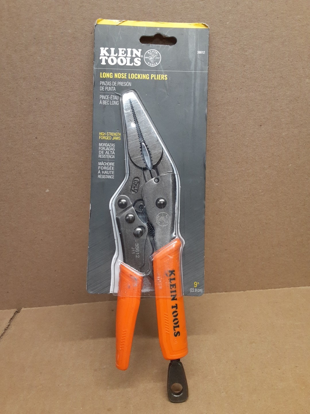 Klein Tools 38612 Quick Release Long Nose Locking Pliers Gray One Size