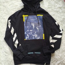 OFF-WHITE DIAG CARAVAGGIO HOODIE Black M Spor...