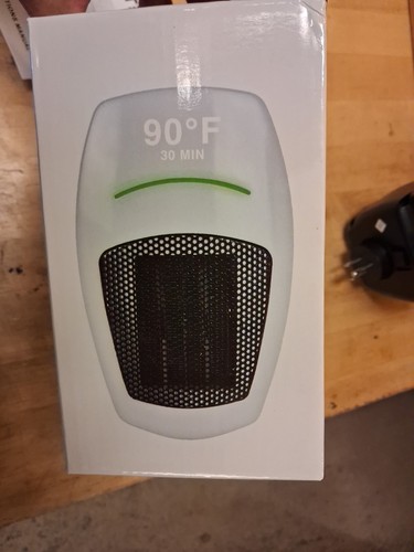 Portable Cyber Heater Open Box without Remote Plug In Space Heater White - Picture 4 of 4