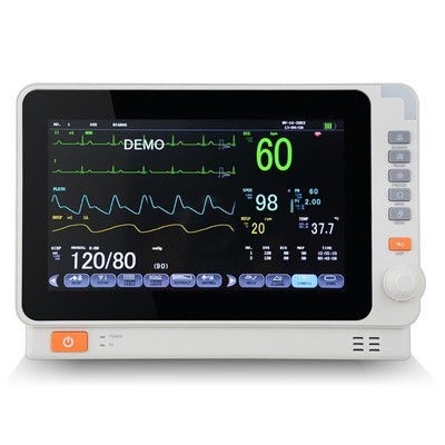 Portable 10 Inch Veterinary Patient Monitor Multi Parameter ECG NIBP RESP TEMP
