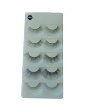 NWT Set of Five Pairs of Black False Eyelashes Varying Lengths and Thicknesses