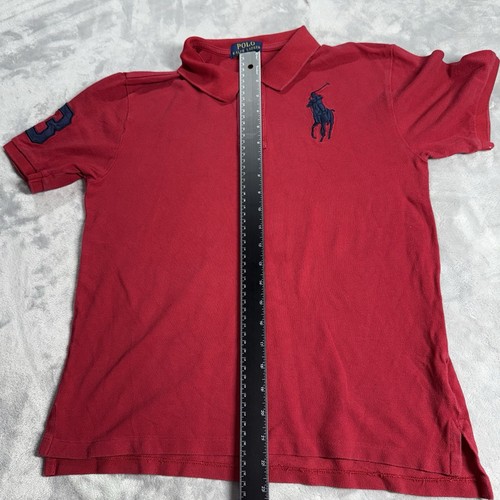 POLO RALPH LAUREN Big Pony Short Sleeve Polo Shirt Boy's Sz Large 14-16 - Picture 4 of 7