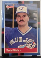 1988 David Wells Boomer Donruss #630 MLB Baseball Rookie Card BlueJays / Yankees. rookie card picture