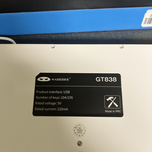 New Computer Gaming Keyboard Backlight USB MageGee GT838 Pink & White Key Board - Picture 12 of 15