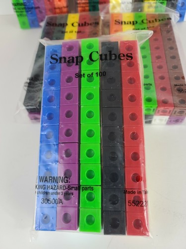 STEM Snap Cubes Lot of 600 Learning Math Counting 30500A - Picture 2 of 4