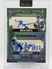 2024 Wild Card 5 Card Draw Dual Auto Malik Nabers And Xavier Legette 1/1