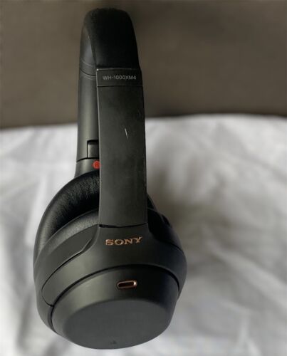 Sony WH-1000XM4 Wireless Noise Canceling Over Head Headphones w Mic Black - Picture 4 of 12