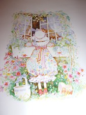 Rare Vintage Holly Hobbie Print American Greetings Scrapbook Framing 8"x10  New
