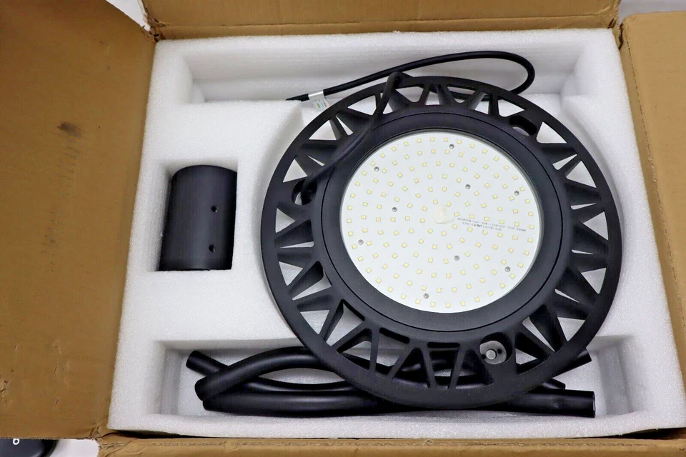 Luz LED Poste Superior 5000K 100W Poste Superior Exterior Circular Área Seguridad Poste Luz Foto 3 de 4