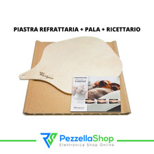 1323608-pietra Piastra refrattaria Pepita per Forno Pizza pane con Pala e  Rice | Acquisti Online su eBay
