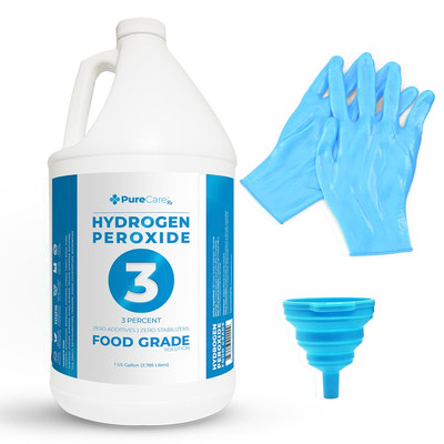 3% Food Grade Hydrogen Peroxide (1 Gallon) - No Added Stabilizers - Made in the 