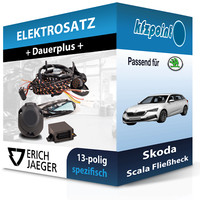 für Skoda Scala FließHeck 02.2019-Jetzt Jaeger E-Satz 13Polig Fahrzeugspezifisch