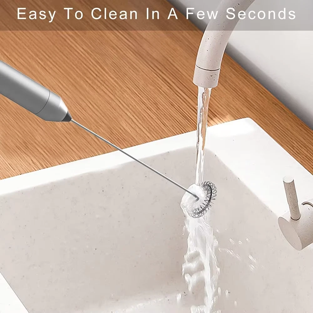 Milk Frother Handheld Battery Operated Mini Mixer Electric Foam Maker for Coffee