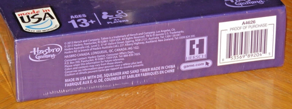 Juego Tabú - Hasbro Gaming - 2013 Hersch & Company - Precintado Foto 3 de 3
