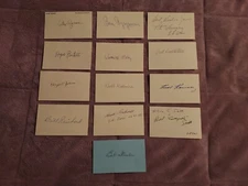 Lot Of 13 Autographed Index Cards; L. A. Dons;  RARE  Must See! PLEASE READ
