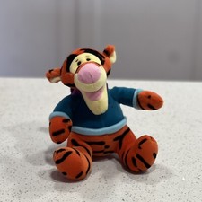 Disney Store Tigger Plush Winnie the Pooh 6.5" Stuffed Animal w/ Winter Scarf