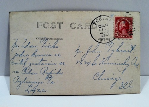1926 W.T. Barstow Grain Co Tobias Nebraska Fotokunst Lincoln NE RPPC Postkarte - Bild 3 von 4