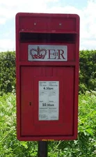 Photo 6x4 Close up, Elizabeth II postbox on Hollybush Lane, Holly Bush Po c2019