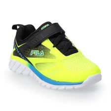 Infant Fila Galaxia 3 Sneakers - Safety Yellow  Black - 4 - NIB - FREE SHIPPING