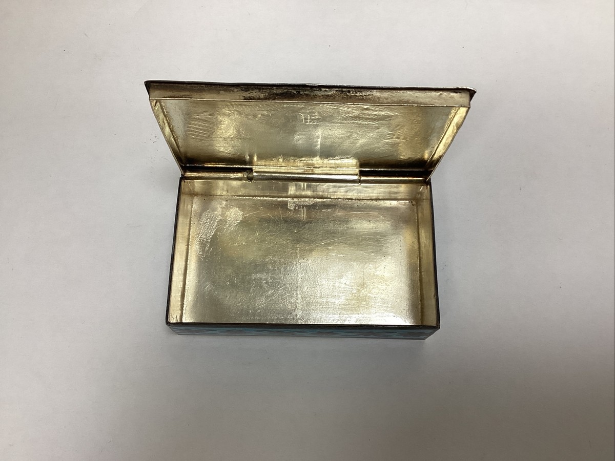 Petite Boîte En Argent 925 Émaillée - Provenance Inde, Pièce Artisanale Occasion