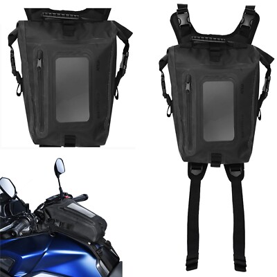 Oxford Aqua S8 Tanksack schwarz Motorrad wasserdicht Motorrad Gurttasche