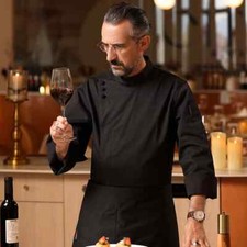 Uniform Long Sleeve Hotel WesternFood Kitchen Restaurant Chef Baker Work Clothes