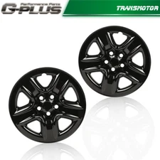 Fit For 2006-2012 Toyota RAV4 Hubcap Replacement 17 Inch Wheel Cover Black 2pcs