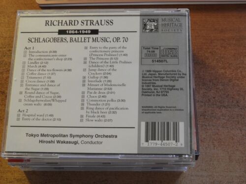 RICHARD STRAUSS - SCHLAGOBERS BALLET, OP. 70 (CD) - Picture 2 of 2